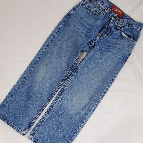 Arizona Relaxed Straight Blue Jeans Sz 8 Slim Kids - Picture 2 of 8